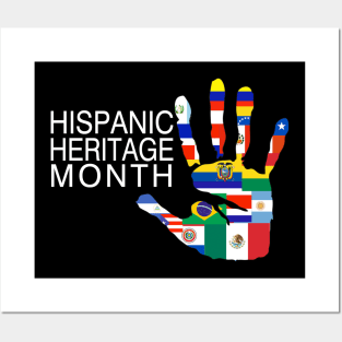 Proud Latina For Women Funny Hispanic Heritage Month Flag Posters and Art